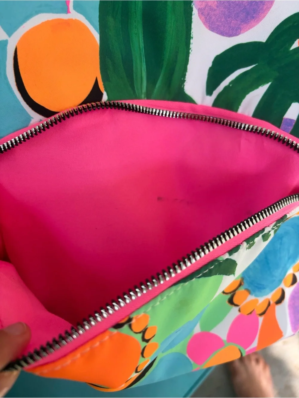 Retired: INC Modern Floral Backpack in Bold Neons, Pastels
